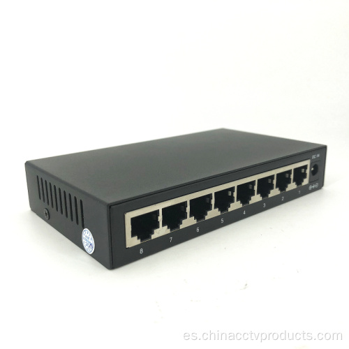 El mejor precio 10/100 / 1000Mbps 8 interruptor Ethernet